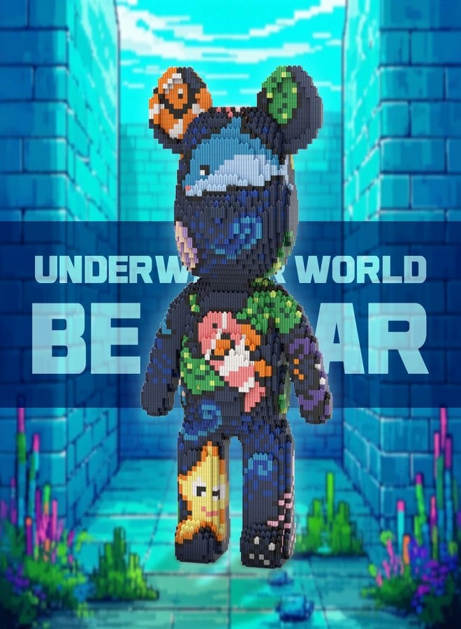 DAHONPA Ocean Bear Micro Building Blocks Set (7220 Pieces), Animal Underwater World Brick with Storage Drawer, Gift for Adults and Kids - Image 5