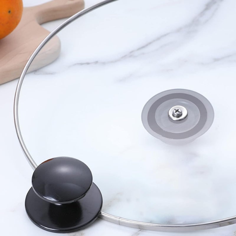 klarako Pan Lid Cover Knob Universal Replacement Pan Lid Pan Knob Handle Bakelite Pan Lid Antiklarako Scalding Knob Handle Saucepan Lid Handle Cookware Replacement Handles Circular Cover Knobs 5 Pcs - Image 3