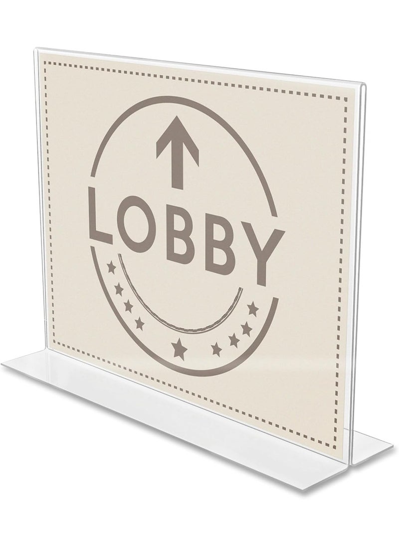 Deflecto DeflectO AntiGlare DoubleSided Sign Holder DEF879301  - Image 1