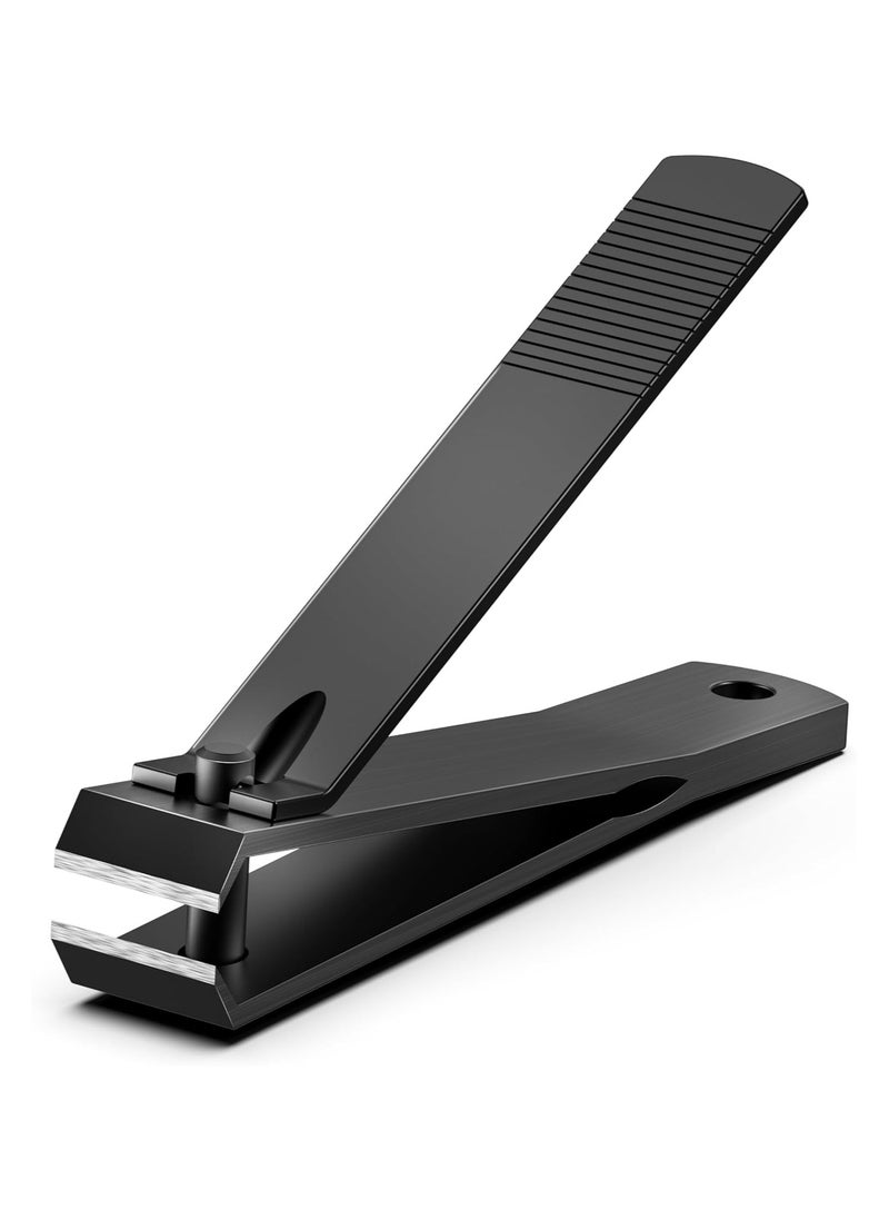 Oasisgalore Professional Heavy Duty Stainless Steel Nail Clippers for Thick Toenails - Wide Jaw, Ideal for Seniors, Men & Women (Black)  - Image 1