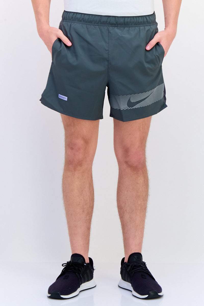 Nike Men Dri-Fit Running 5 Inseam Shorts, Dark Grey  - Image 1