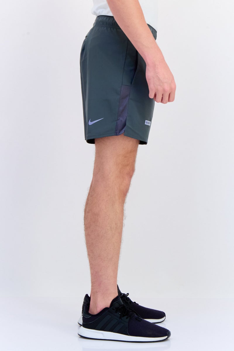 Nike Men Dri-Fit Running 5 Inseam Shorts, Dark Grey  - Image 4