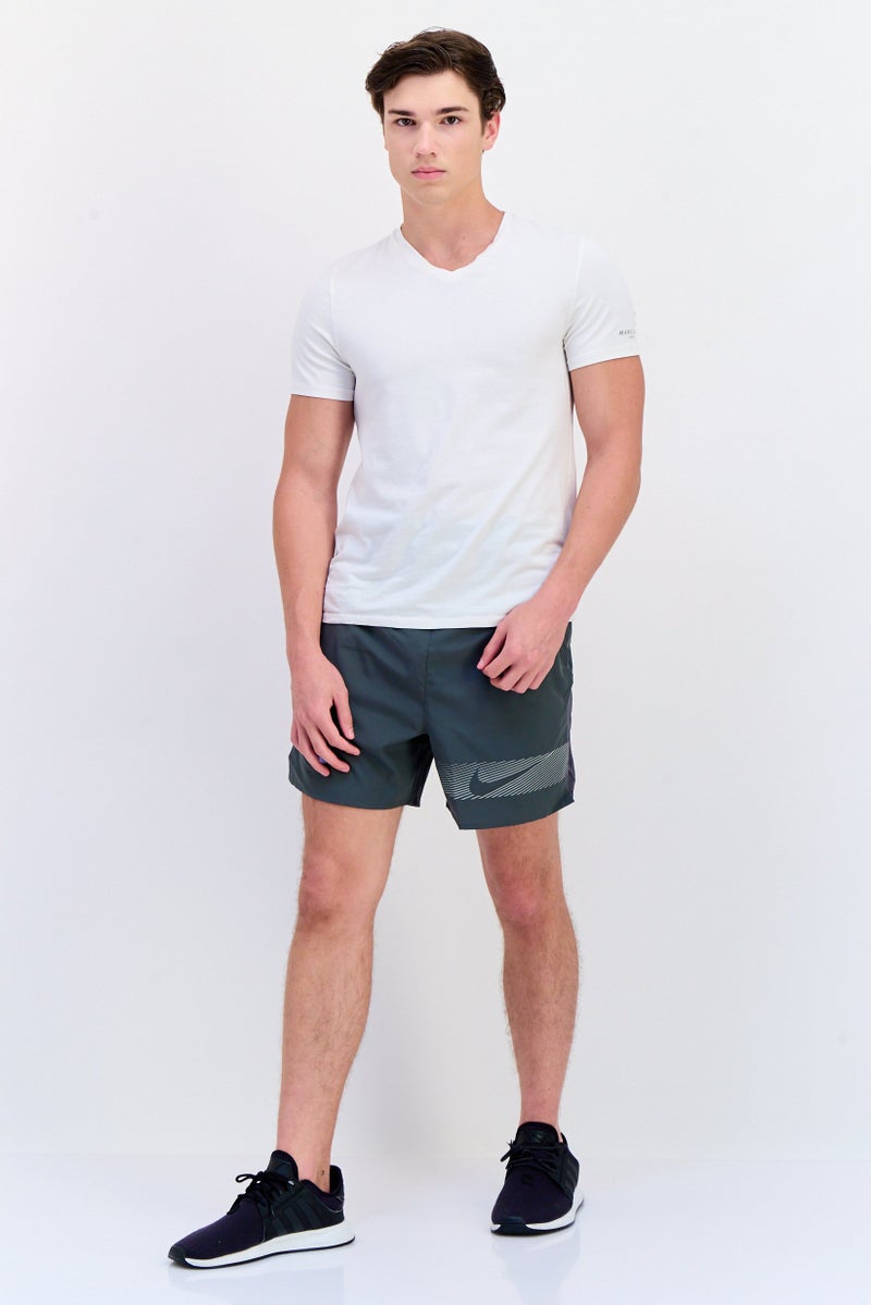 Nike Men Dri-Fit Running 5 Inseam Shorts, Dark Grey  - Image 3