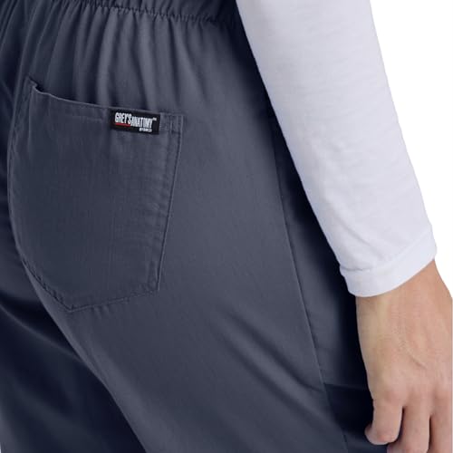 Barco Grey’s Anatomy by BARCO Classic Riley Scrub Pant for Women – Steel, 5-Pocket Mid-Rise Flared Leg Bottoms with Natural Stretch, Soil Release Fabric, and Super-Soft Finish – Small, Petite Fit - Image 5