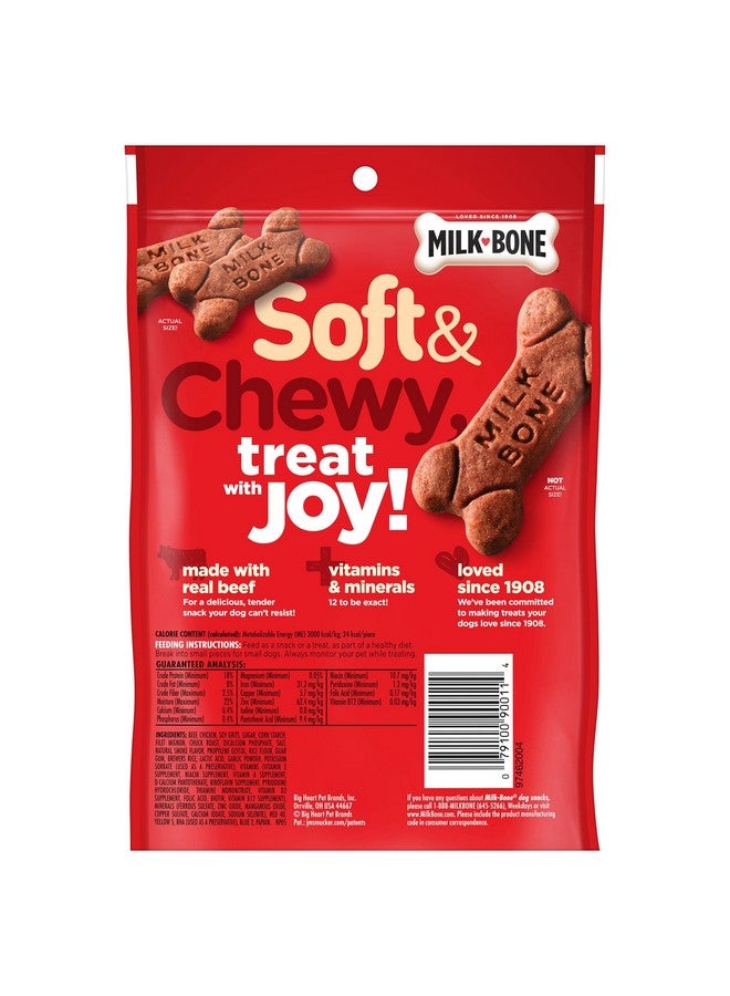 ميلك-بون وصفة لحم البقر الطري والطري وشرائح اللحم البقري الصغيرة، وجبات خفيفة للكلاب، 5.6 أونصة - Image 4