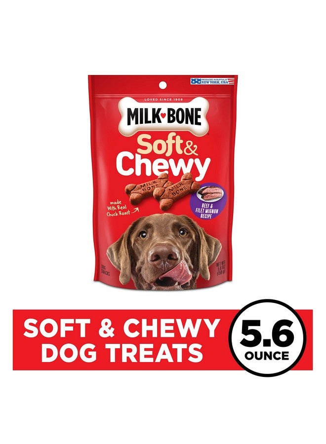 ميلك-بون وصفة لحم البقر الطري والطري وشرائح اللحم البقري الصغيرة، وجبات خفيفة للكلاب، 5.6 أونصة - Image 3