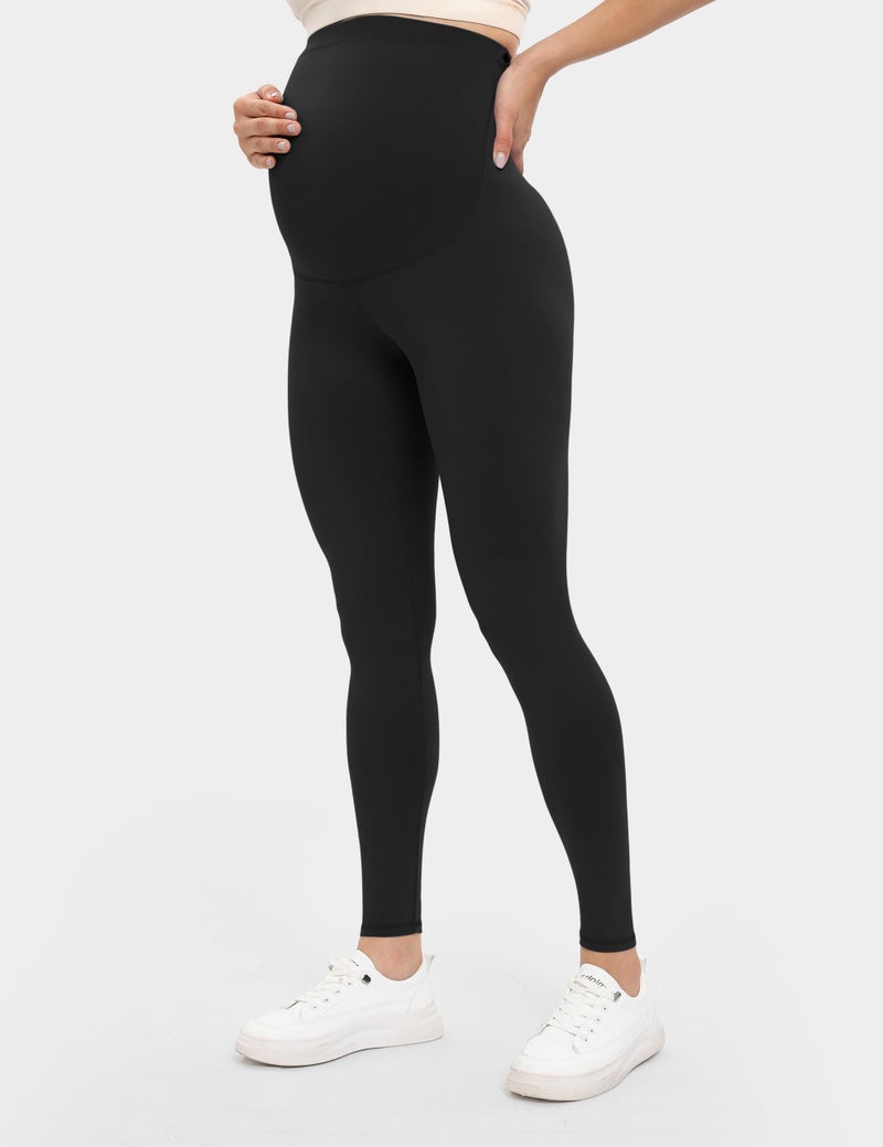 Buttergene Women's Maternity Leggings over the Belly Maternity Yoga Pants Workout Pregnancy Leggings - Image 4