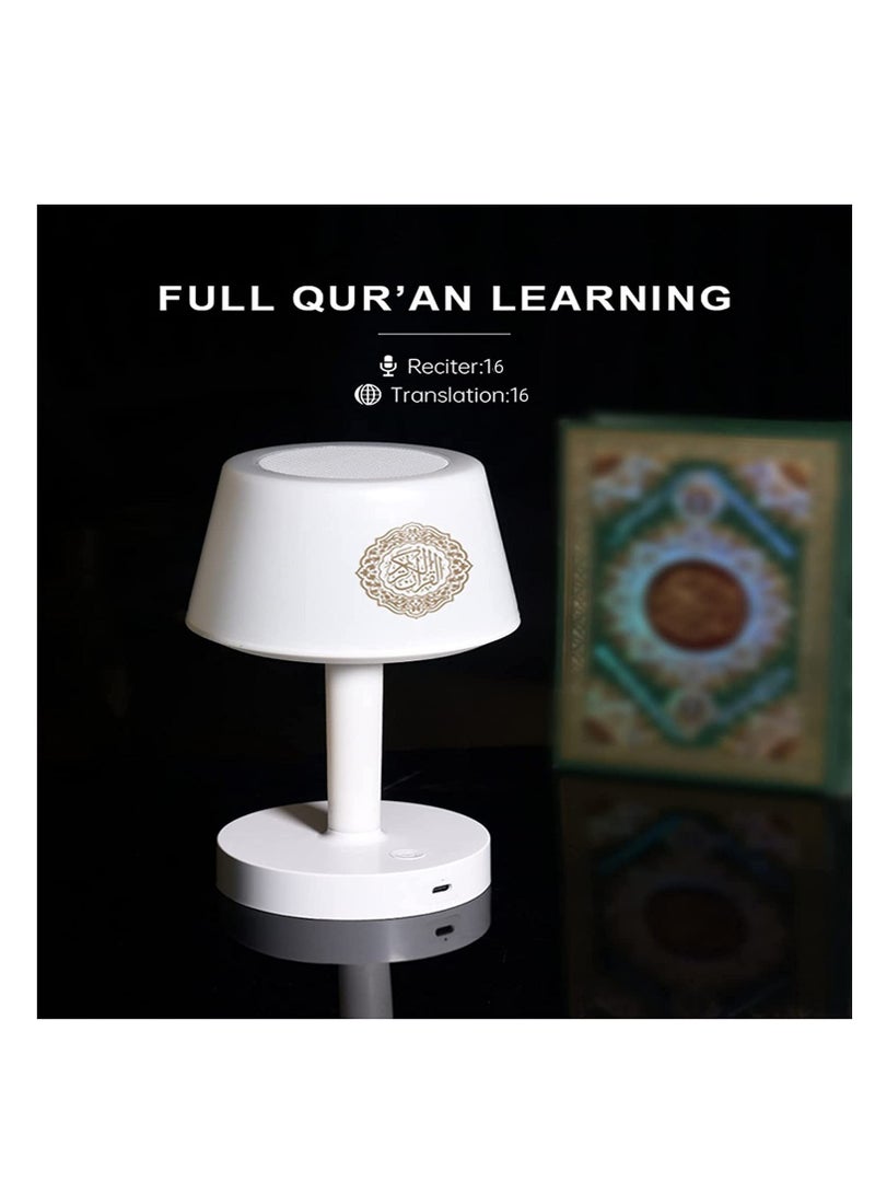 Table Lamp Quran Speaker,Muslim Bluetooth Speaker,Digital Speaker with Remote&Mobile App Night Light Desk Lamp for Kids - Image 2