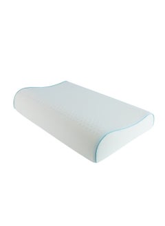 100% Natural Premium Latex Contour Pillow, Soft Pillow Helps Relieve Pressure - Washable Zipper Cover, Odorless with Firm Support - for All-Season Comfort 60*39*12 cm (White) - pzsku/Z6D838DAE1DBD973357DDZ/45/_/1709377398/7040bb12-3f96-4c0a-a0a4-989f082c6719