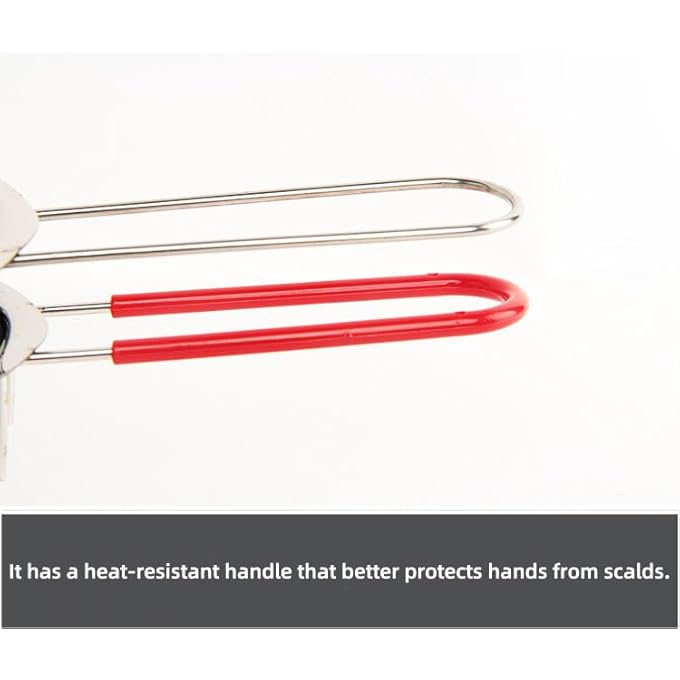 ريحني بوتقة انصهار الشوكولاتة 12 أونصة 400 مل 188 معصبية مزدوجة من الفولاذ المقاوم للصدأ وملعقة مقبض مقاوم للحرارة قاع مسطح الزبدة جبن الشوكولاتة والكراميل وصابون الشموع يذوب الشمع - Image 4