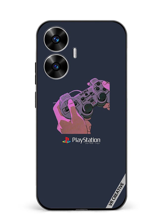 VR CREATIVE Protective Case Cover For Realme C55 Playstation Design Multicolour - Image 1