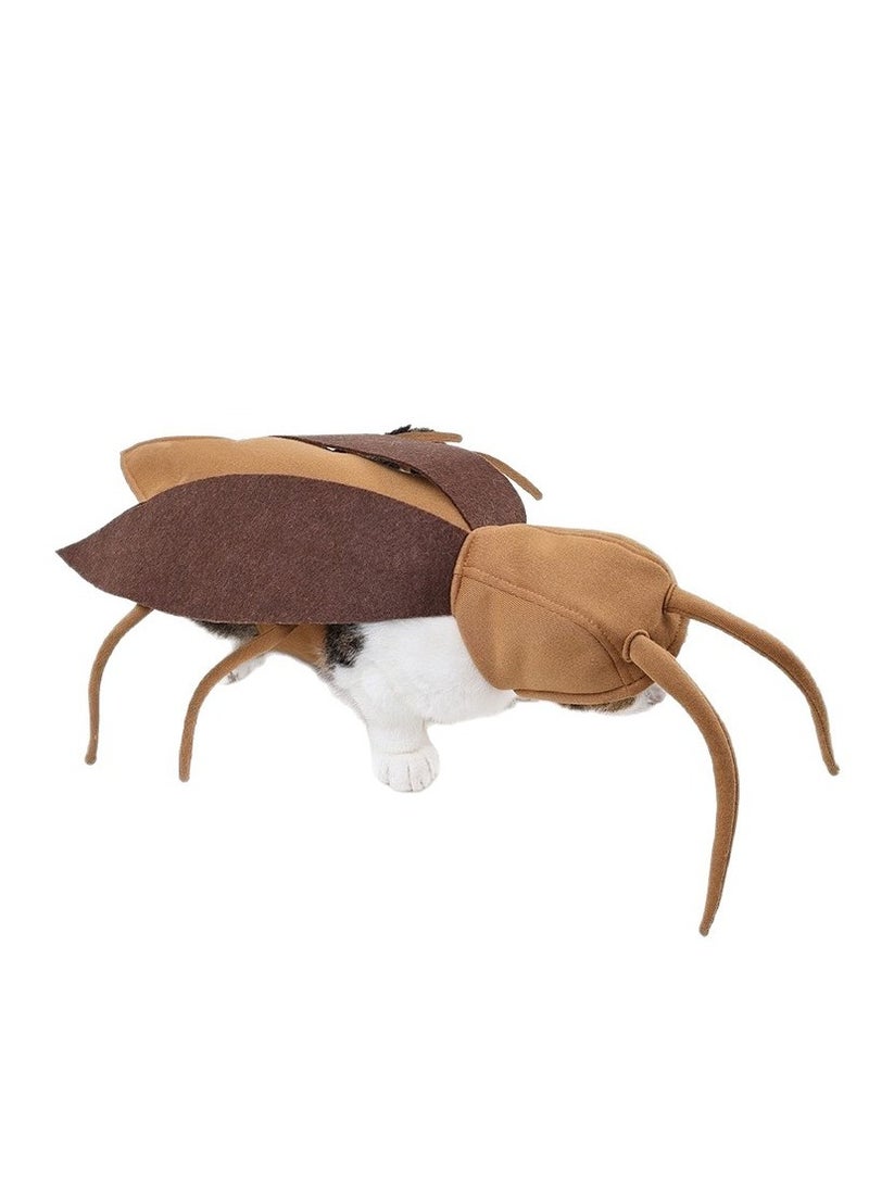general Pet Halloween outing crazy cockroach costume for cats cute cockroach outfit suitable for different body types - Image 4