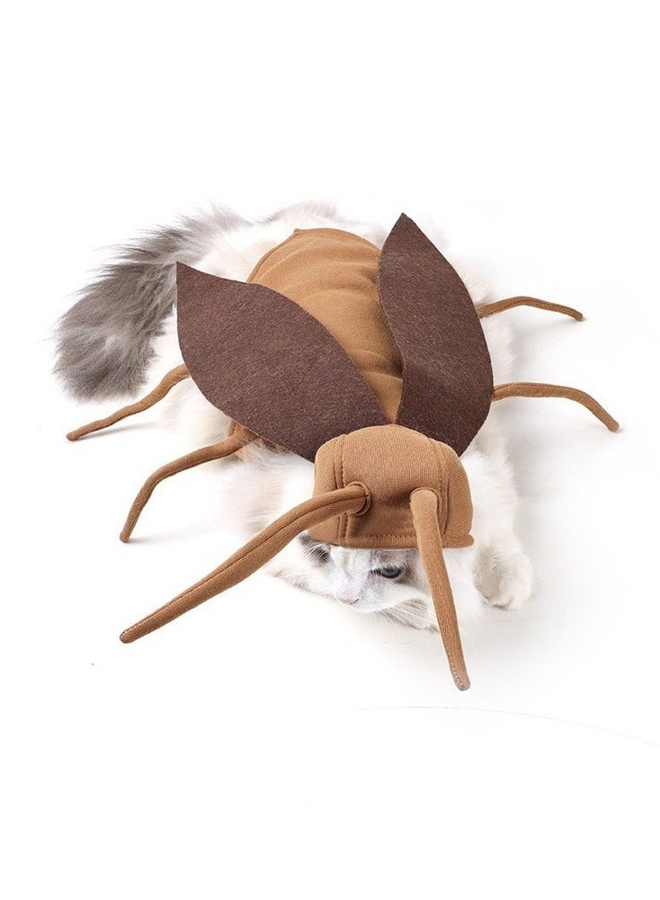 general Pet Halloween outing crazy cockroach costume for cats cute cockroach outfit suitable for different body types - Image 1