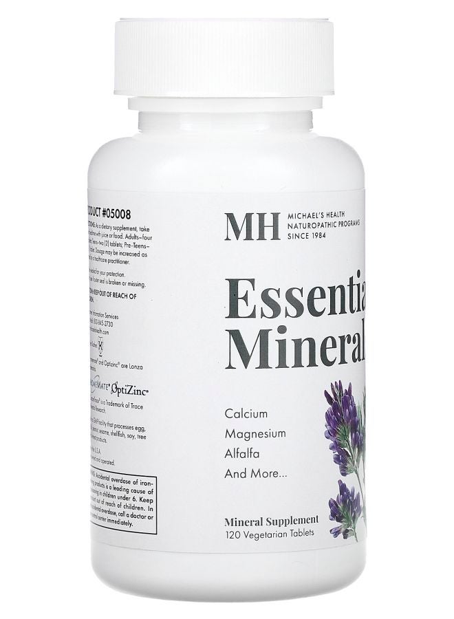 Michael's Naturopathic Essential Minerals 120 Vegetarian Tablets - Image 2