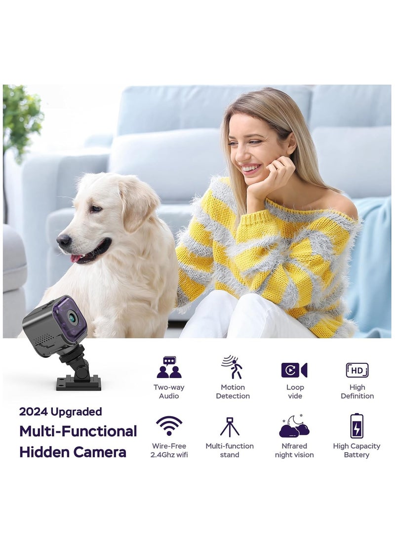 SYOSI - Spy Camera Hidden Camera with Audio/Video, Mini Wireless Camera with Phone App, Two-Way Audio, Night Vision, Motion Detection, Real Time Recording Surveillance - Image 1