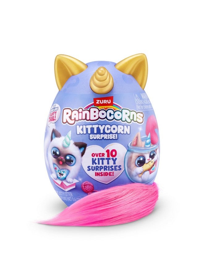 Rainbocorns Rainbocorns Kittycorn Surprise Series 3 Norwegian Forest Cat (Astrid) by ZURU, Plush Toy, Collectible Plush Stuffed Animal, Surprise Eggs for Girls (Norwegian Forest Cat) - Image 2