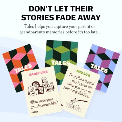 TALES 150 Life Story Interview Kit Cards, Conversation Cards for Families, Parents, Grandparents, Adults, Game Night, Road Trips, Dinner Table, Getting to Know You (New Edition) - Image 3