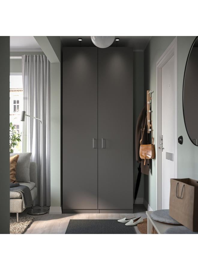 Green Tiger Door With Hinges, Dark Grey, 50X229 Cm - Image 2