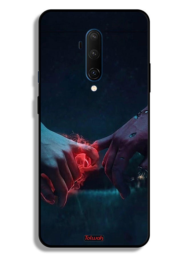 Tolwak OnePlus 7T Pro Protective Case Cover Burning Hands - Image 2