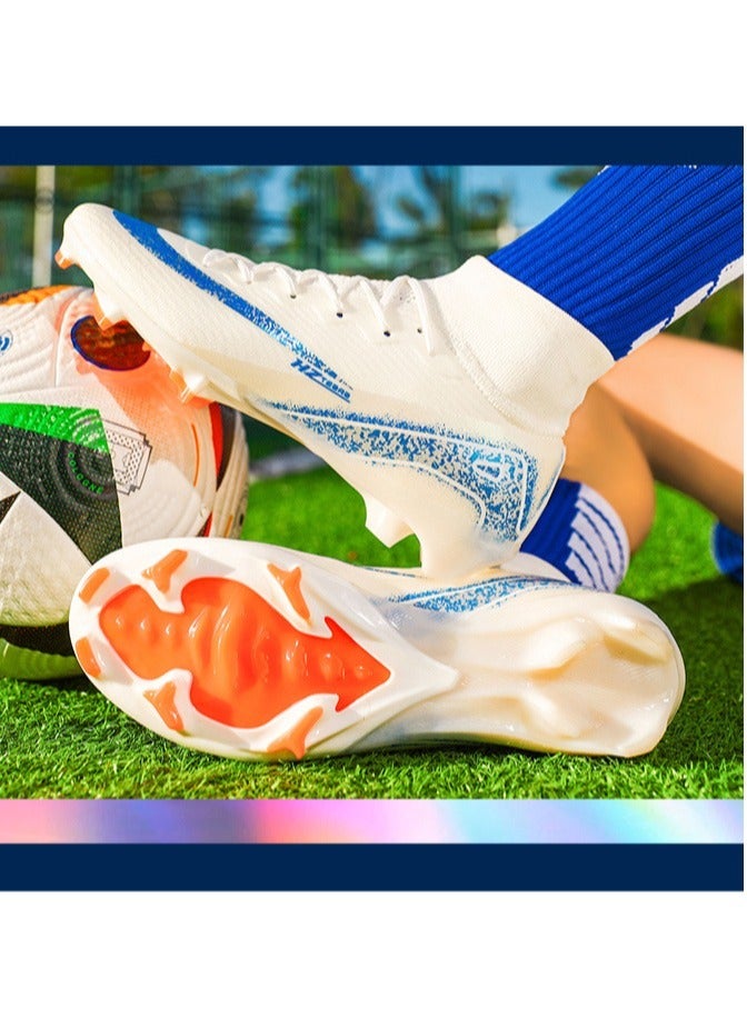SKT Shiketro Low-Top Football Shoes, Long-Spike World Cup TF Broken-Spike Grass Football Shoes For Male And Female Students, Personalized High-Top Sports Shoes  - Image 2