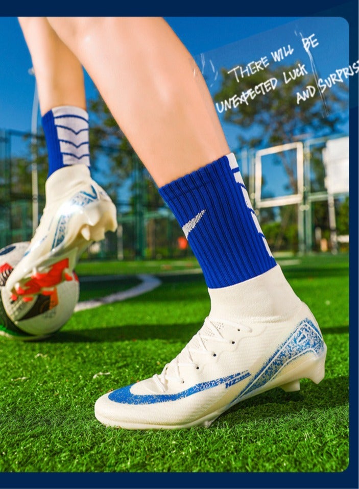 SKT Shiketro Low-Top Football Shoes, Long-Spike World Cup TF Broken-Spike Grass Football Shoes For Male And Female Students, Personalized High-Top Sports Shoes  - Image 3
