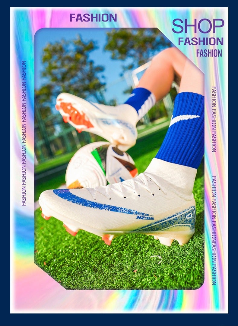 SKT Shiketro Low-Top Football Shoes, Long-Spike World Cup TF Broken-Spike Grass Football Shoes For Male And Female Students, Personalized High-Top Sports Shoes  - Image 4