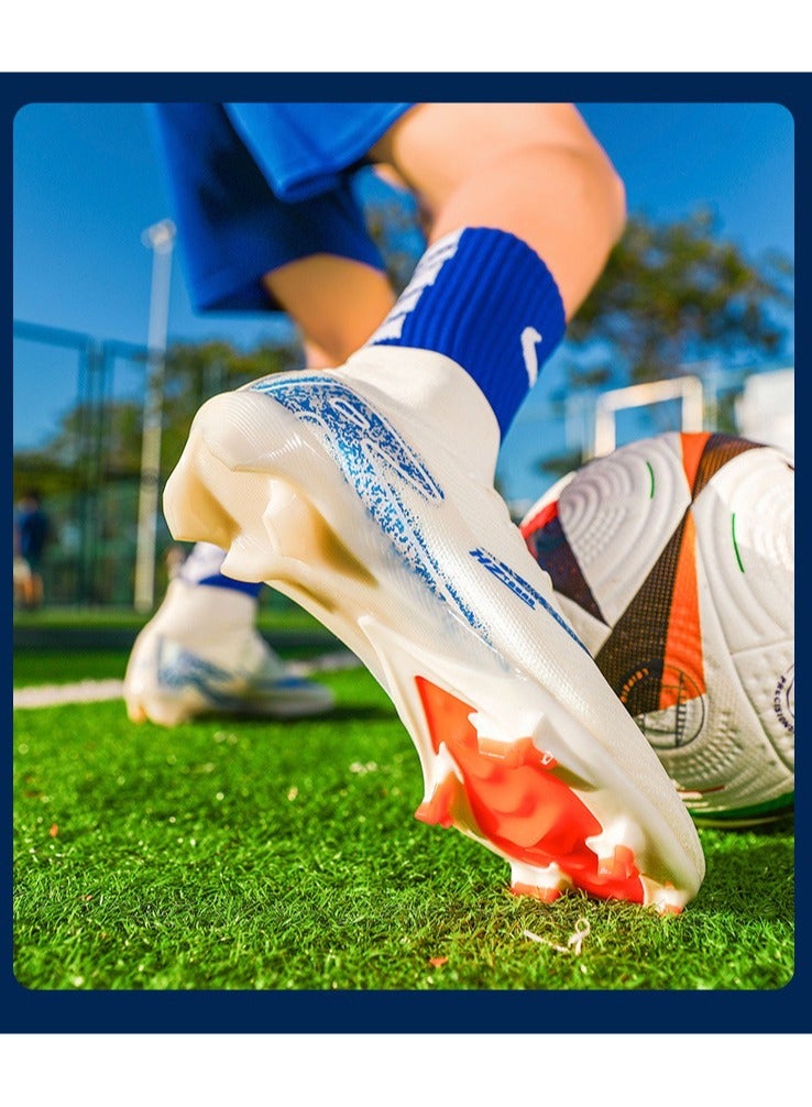 SKT Shiketro Low-Top Football Shoes, Long-Spike World Cup TF Broken-Spike Grass Football Shoes For Male And Female Students, Personalized High-Top Sports Shoes  - Image 5