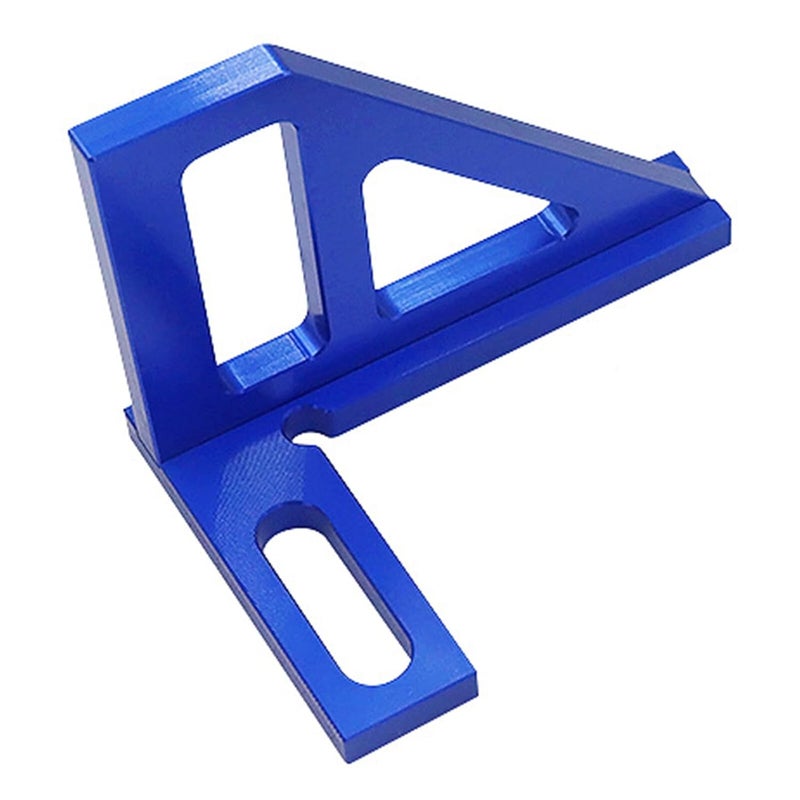 Levemolo Multi-Angle Carpenter Ruler 45° 90° Woodworking Measuring Square Tool Blue with Imperial Scale for Woodworking Layout and Precision Angle Scribing - Image 3