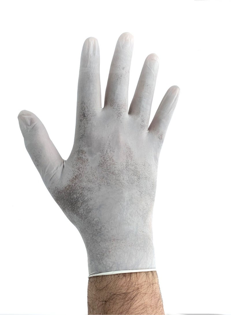 Halapack [50PCS] Disposable Powdered Large Latex Gloves - Convenient and Hygienic Hand Protection - Image 1