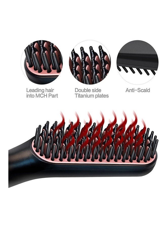 Captaintech Multifunctional Hot Heating Beard and Hair Straightening Comb Black 26.2 x 5.2 x 8.2cm - Image 3