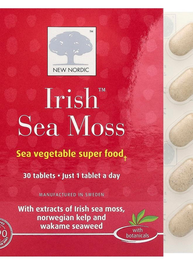 New Nordic Irish Sea Moss 30 Tablets 
