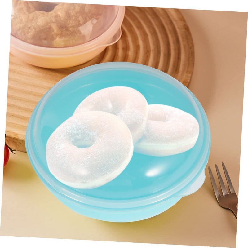 Ambosfun Airtight Bread Container With Lid For Kitchen Countertop Donut Organizer Box Rounded Edges Freshness Keeper Bagels Bread Storage Pink - Image 3
