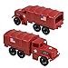 Tim Mee Toy TimMee Military Cargo Trucks 2 Red Plastic Army Men Deuce a Half Vehicles - Image 2