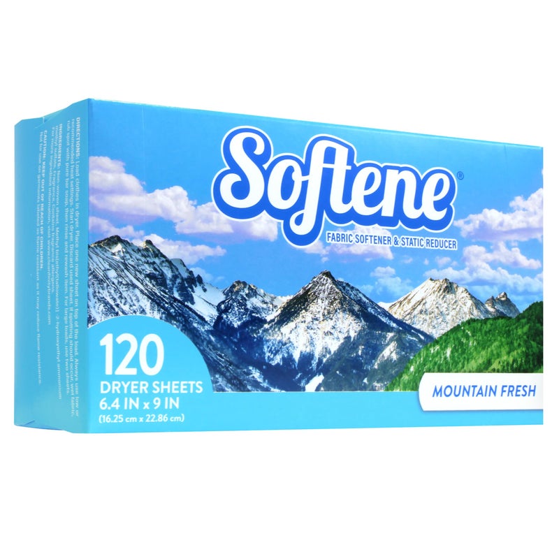 Softene Mountain Fresh Dryer Sheets 120ct - Image 1
