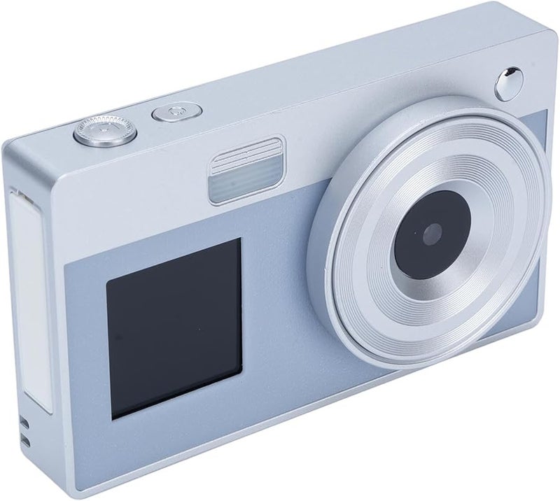 Silver Digital Camera 48MP 16X Zoom Anti Shake Point and Shoot Vlogging Camera for Teens Adults Beginners - Image 1