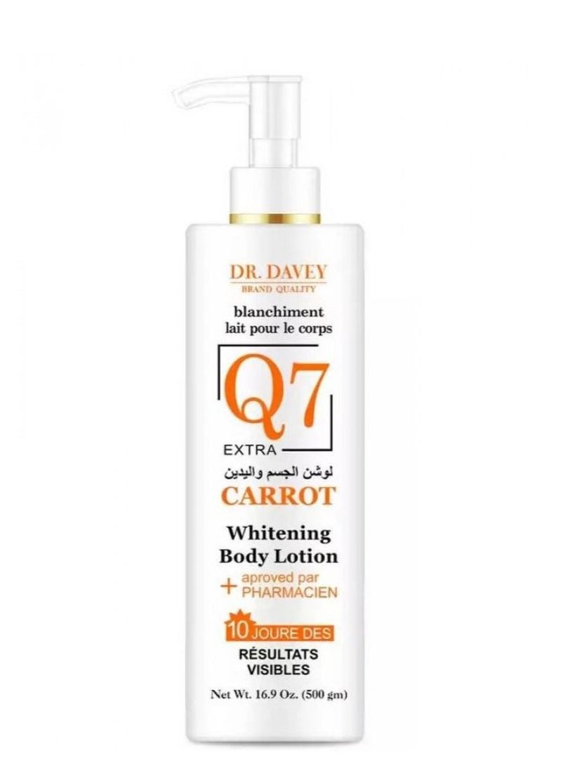 Q7 Cherry Lightening & Moisturizing Body Lotion 500g Maximum relief when used in small doses on a regular basis Restores the natural beauty and softness of the skin Balances essential moisture of the ski - Image 1
