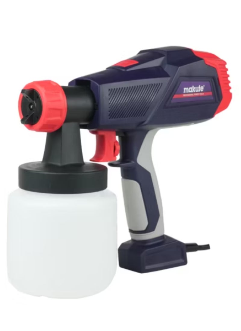 makute Electric Paint Sprayer, 450W High Power, 800ml Paint Reservoir, Adjustable Flow Control, Sector Spray Pattern, for Home & Outdoor Painting Projects, SG121  - Image 1