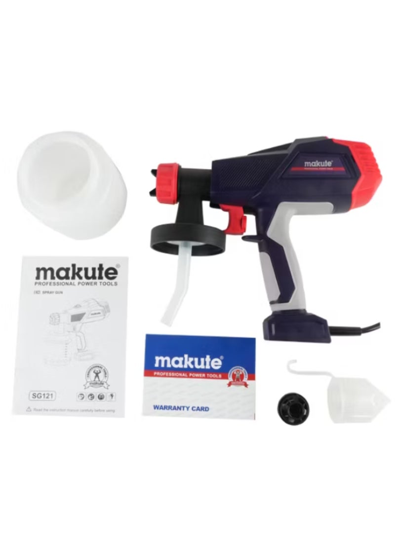 Electric Paint Sprayer, 450W High Power, 800ml Paint Reservoir, Adjustable Flow Control, Sector Spray Pattern, for Home & Outdoor Painting Projects, SG121
