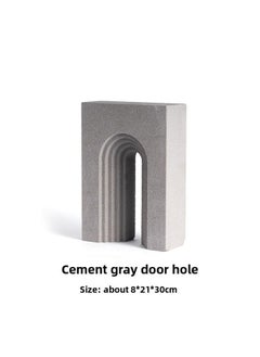 General Stone Geometry Photography Decoration Props Limestone Table Decoration Simple Creative Cosmetics Jewelry Photography-Light Source Color:Multi-layer Door Opening 8*21*30(cm)-0x0cm  - Image 1
