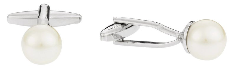 Cuff-Daddy Synthetic Pearl Cufflinks by Cuff-Daddy with Presentation Box - Image 2