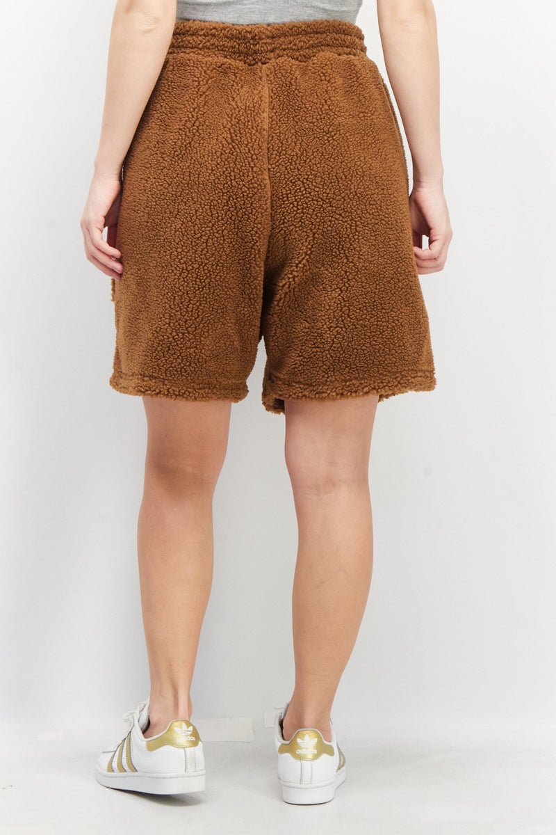 Adidas x Ivy Park Women Sportswear Fit Brand Logo Outdoor Shorts, Brown - Image 4