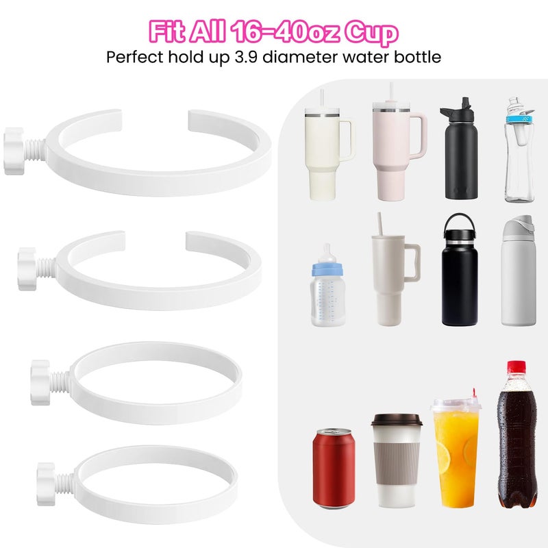XYFuuee Cup Holder for Stanley 30 oz 40 oz Compatible with Bogg Bag, Drink Holder for Simple Modern Rubber Beach Tote, Water Bottle Holder Attachment for XL Medium Small Bog Bag - Image 3