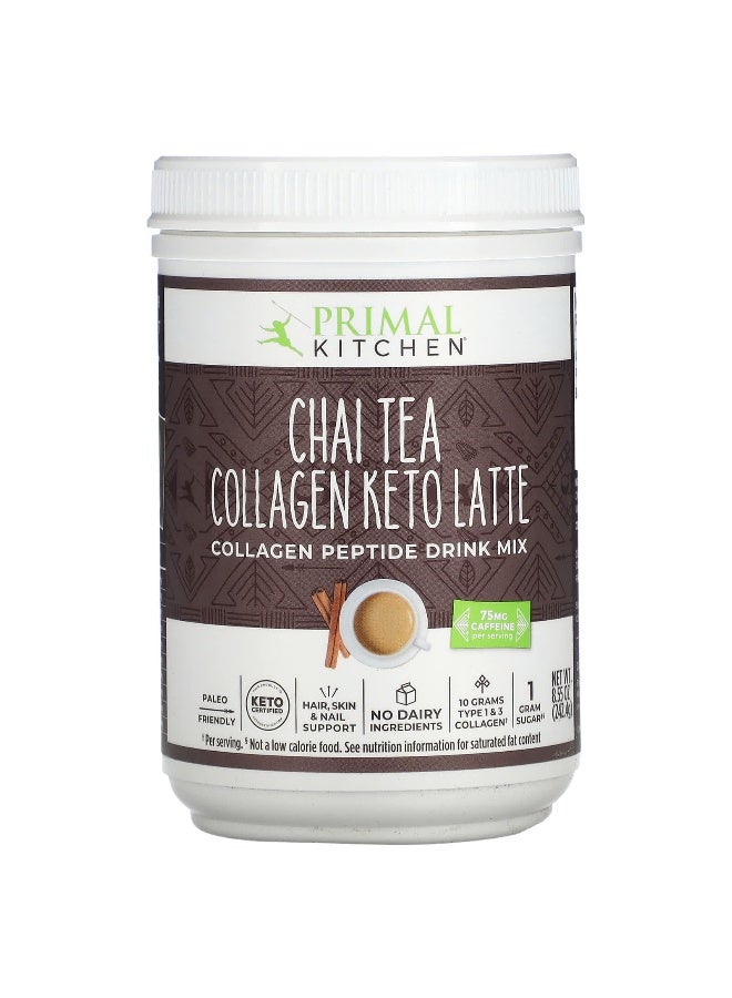 Primal Kitchen, Collagen Keto Latte, Chai Tea, 8.55 oz (242.4 g) (Packaging may vary) - Image 1