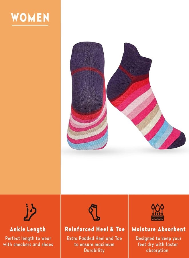 Supersox جوارب نسائية من سوبرسوكس، مضادة للروائح/خالية من الروائح، تسمح بمرور الهواء، مضادة للتقرحات، مصنوعة من قطن ممشط مضغوط، بتصميم رياضي، عبوة من 3 جوارب نسائية مناسبة لليوغا، والنزهات، والجري، والرياضة، والنادي الرياضي، عبوة من 3 - Image 4