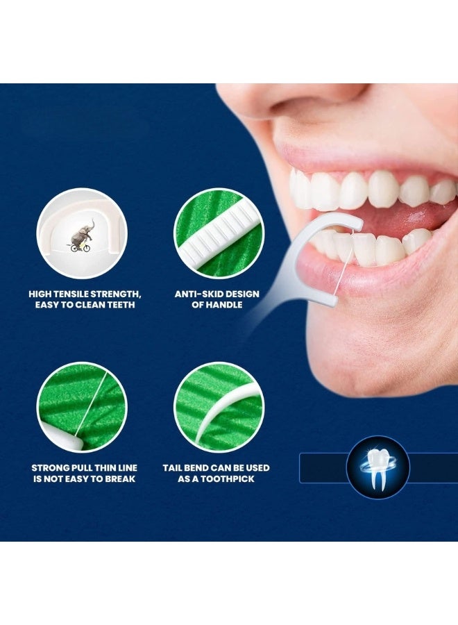3 in 1 Dental Floss Toothpicks Set 60 PCS – Interdental Floss Picks for Teeth & Gum Care, Flexible Thin Design for Tight Spaces, Plaque & Food Removal, Gum Stimulation & Fresh Breath Support, Daily Oral Hygiene Solution for Home, Office & Travel Use - Image 3