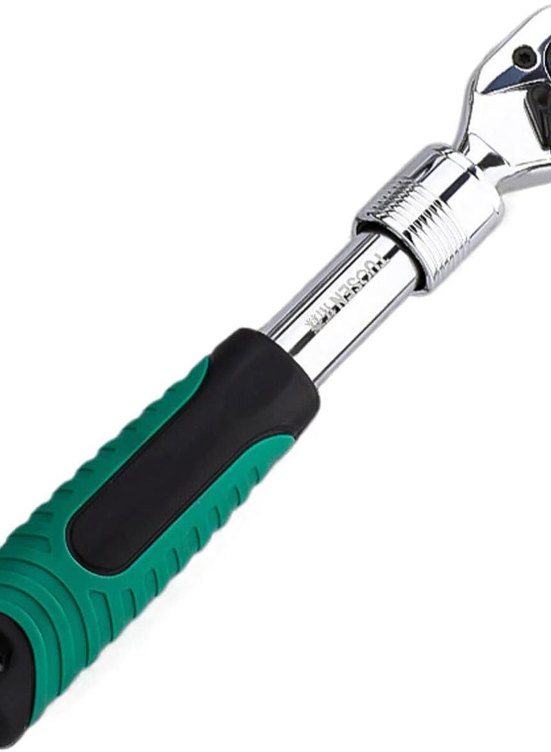 GGOOT High Carbon Steel Quick Release Ratchet Wrench For Auto Repair Socket With High Hardness And High Twist Hardware Tool, 1/4Expansion payment - Image 1