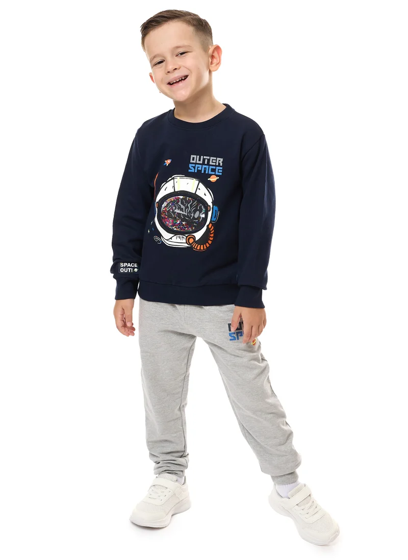 victor and jane Boys 2-Piece Sweatshirt and Jogger Set