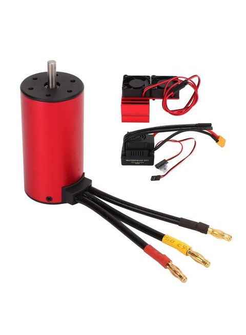 RC Brushless Motor Set 2150KV with 120A Brushless ESC XT60 Shaped Plug Dual Fan Heat Sink For Traxxas 1/8 RC Crawler