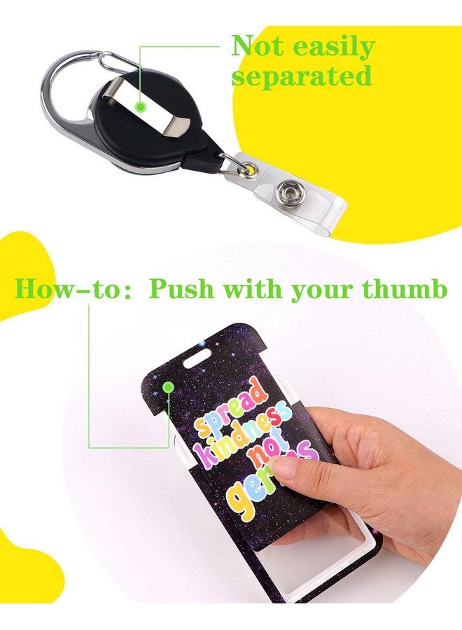 DMLSKY Teacher Id Lanyard Badge Holder Keychain Key Lanyard With Retractable Badge Reel Clip - Image 3