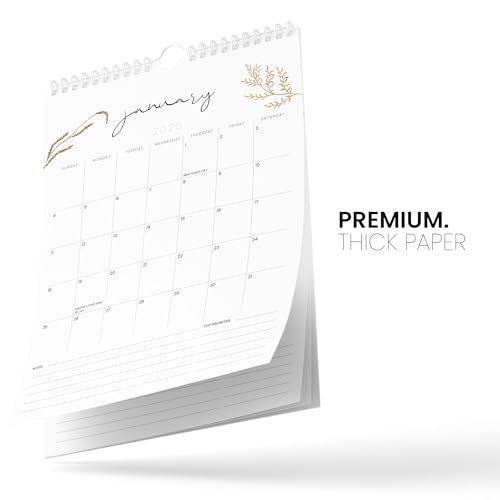 Karto Wall Calendar 2025 - Vertical 8.5x11 inch Runs Until June 2026 - Boost Your Productivity and Easy Planning with the Aesthetic Monthly Calendar - Flowers - Image 5